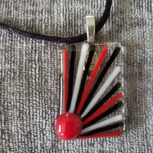 Italian Glass Pendant Necklace